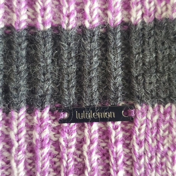 Lululemon Athletica Purple Wool Scarf - Picture 2 of 8